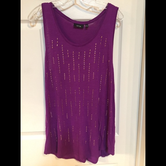 Apt. 9 Tops - APT.9 Purple Sequin Tank Size XL